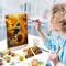 Hummingbird Paint by Numbers Kit for Adults with Frame Landscape Paint by Number with Easel DIY Flower Adult Paint by Number Kits Sunflower Paint by Numbers Kit for Home Wall Decor